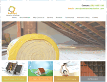 Tablet Screenshot of ambientinsulation.com